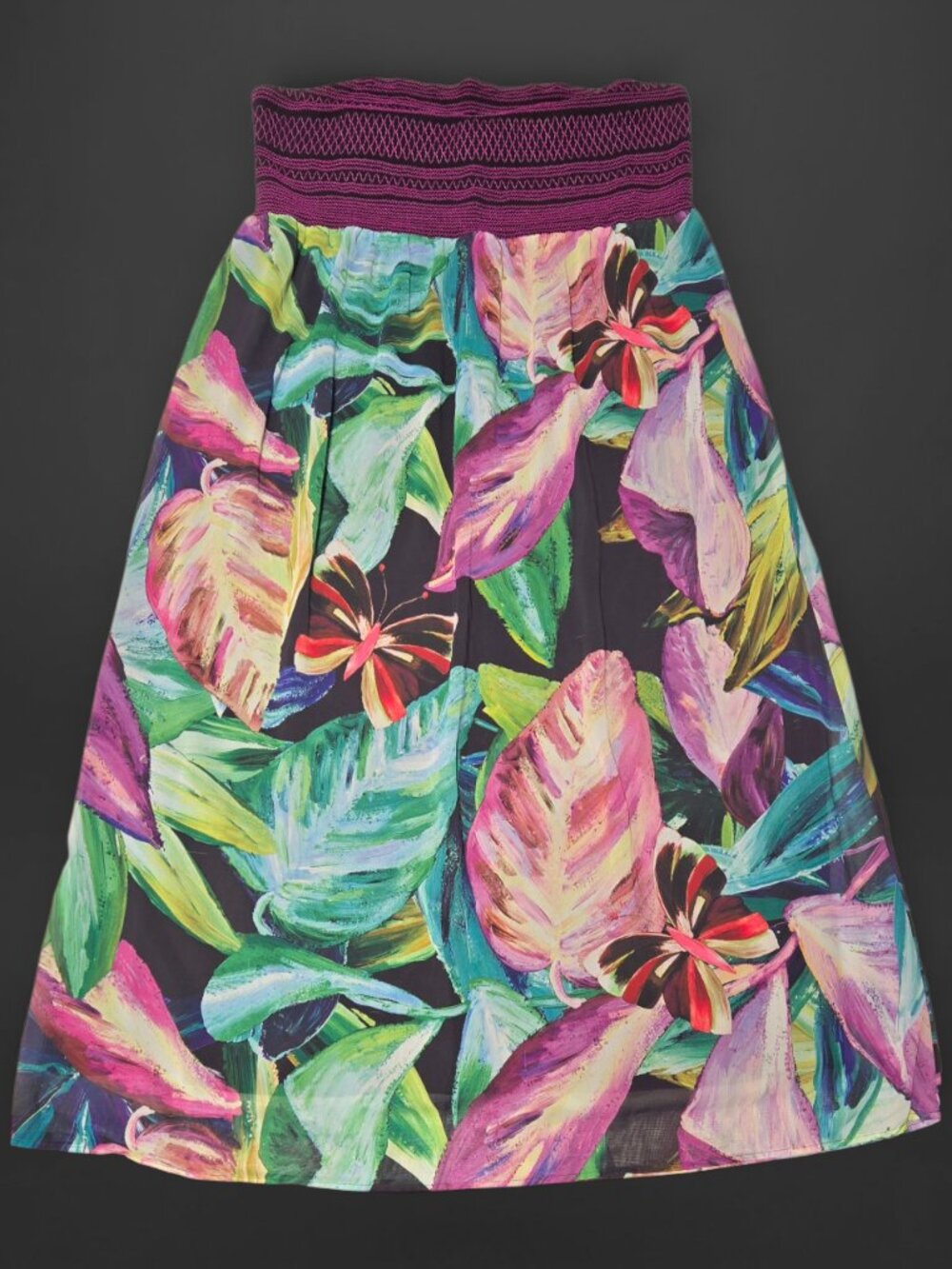 Lane Bryant Tropical Print Bandeau Maxi Dress (28)